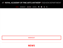 Tablet Screenshot of antwerp-fashion.be